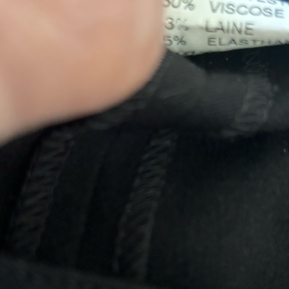 Rodika Zanian Womens Size 42 US Size 10 Black Pants Vintage NWT Old Stock - Picture 10 of 13